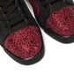 Red Black Louis Junior Spikes  Sneaker Shoes