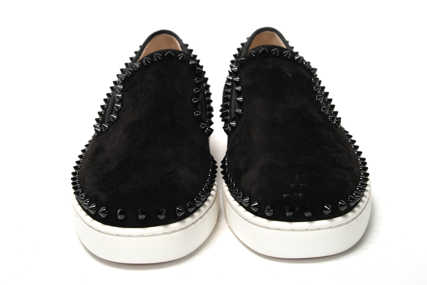 Black Pik Boat Flat Veau Shoes