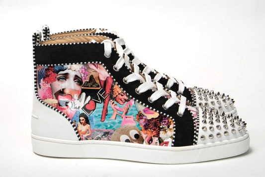 Multi/Silver Lou Spikes Orlato Flat Shoes
