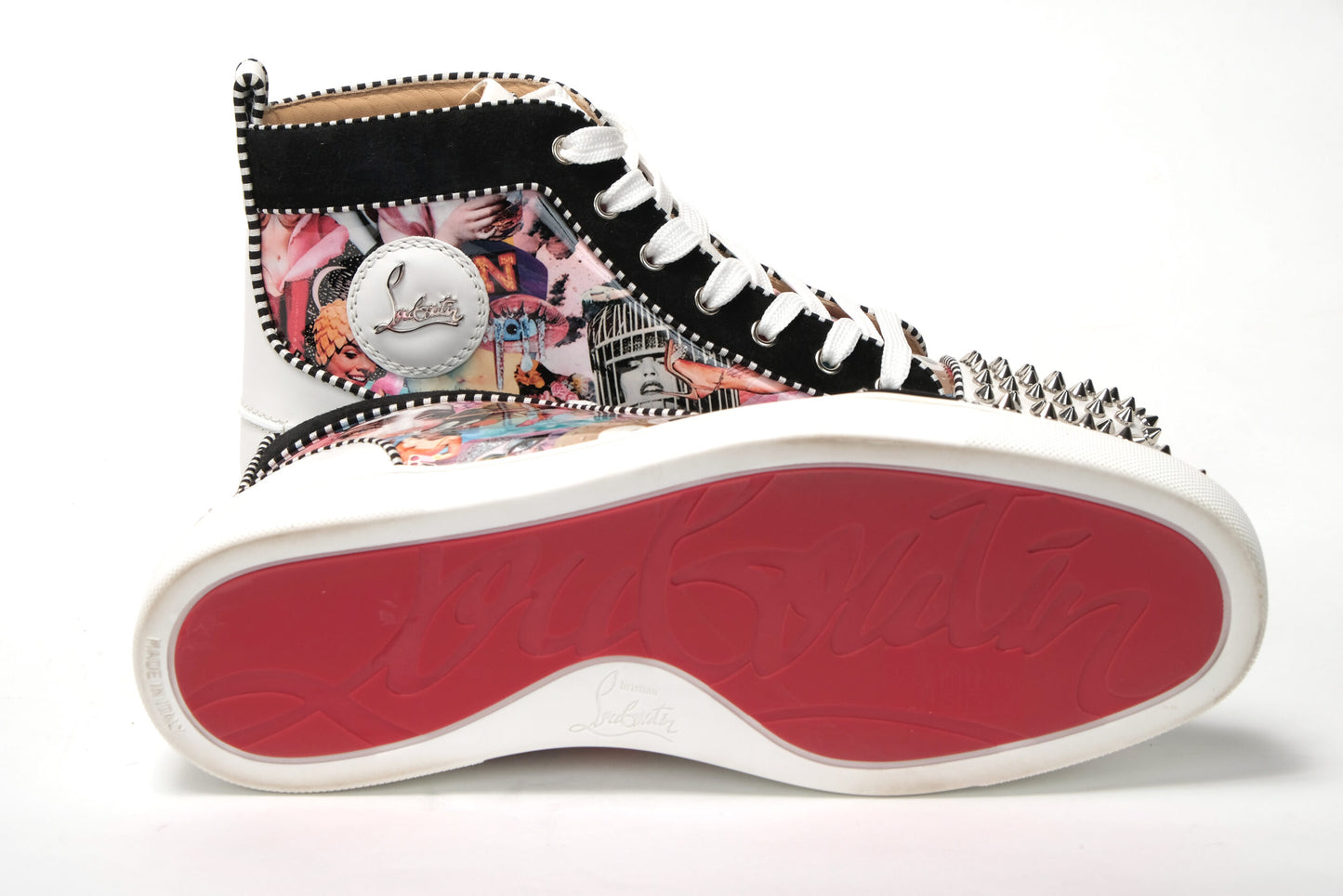 Multi/Silver Lou Spikes Orlato Flat Shoes