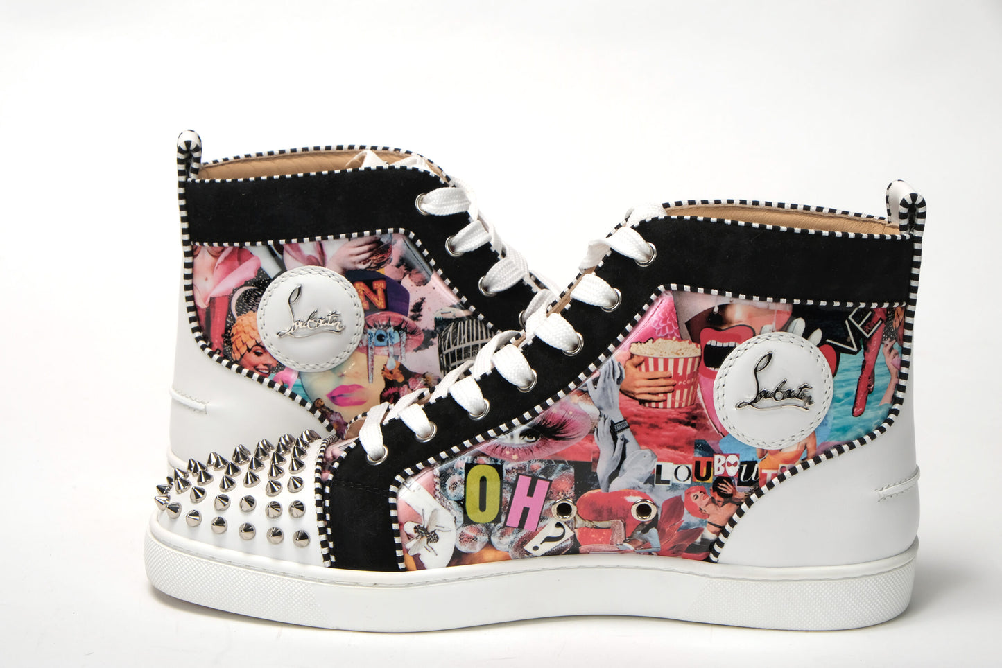Multi/Silver Lou Spikes Orlato Flat Shoes