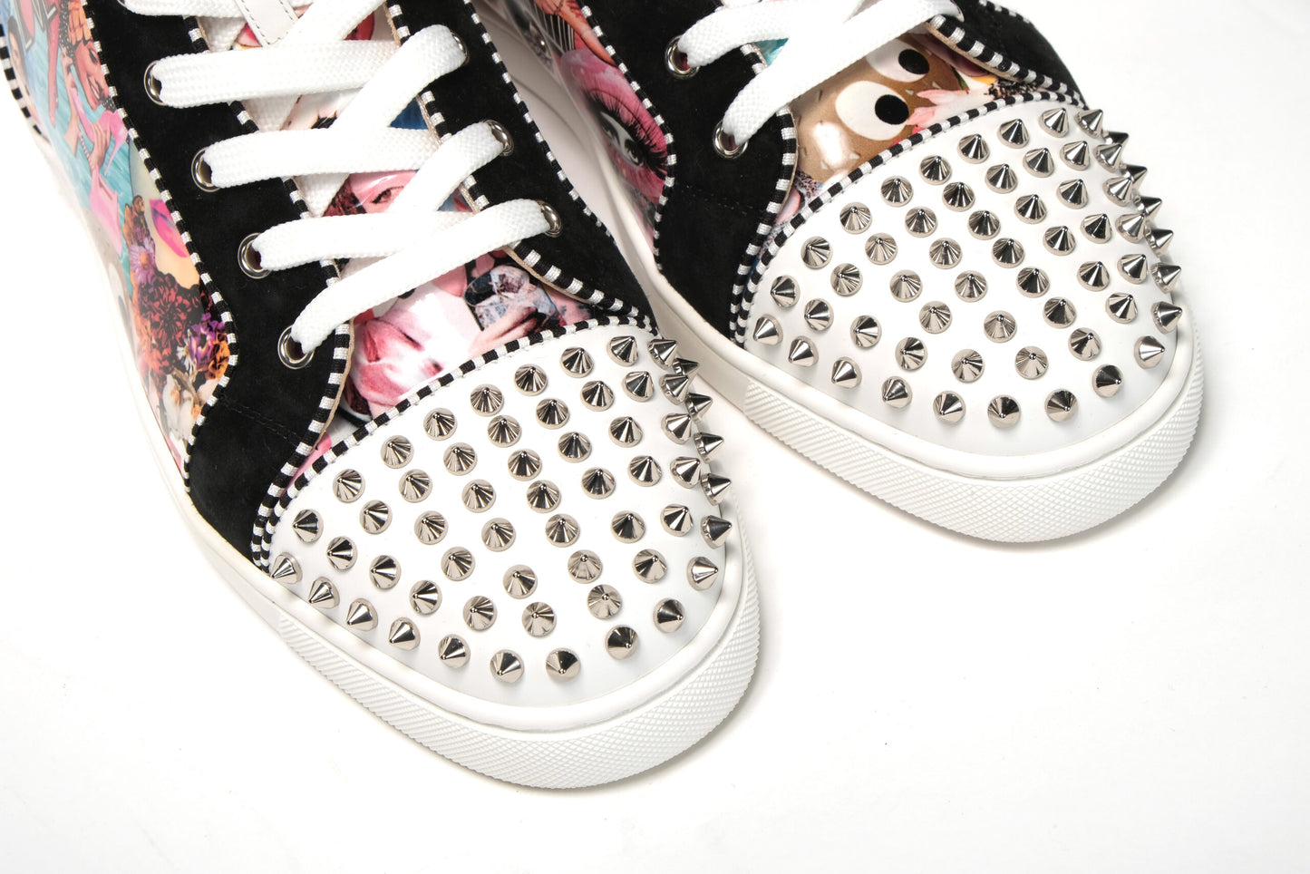 Multi/Silver Lou Spikes Orlato Flat Shoes