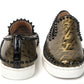 Black/Gold Version Pik Boat Flat Pat Shoes