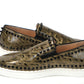 Black/Gold Version Pik Boat Flat Pat Shoes