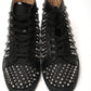 Black/Milady Version Happy Rui Spikes Flat Shoes