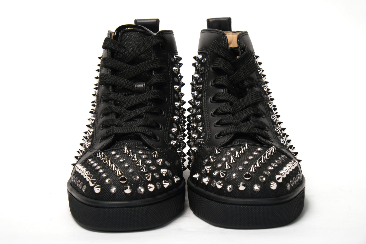 Black/Milady Version Happy Rui Spikes Flat Shoes