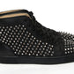 Black/Milady Version Happy Rui Spikes Flat Shoes