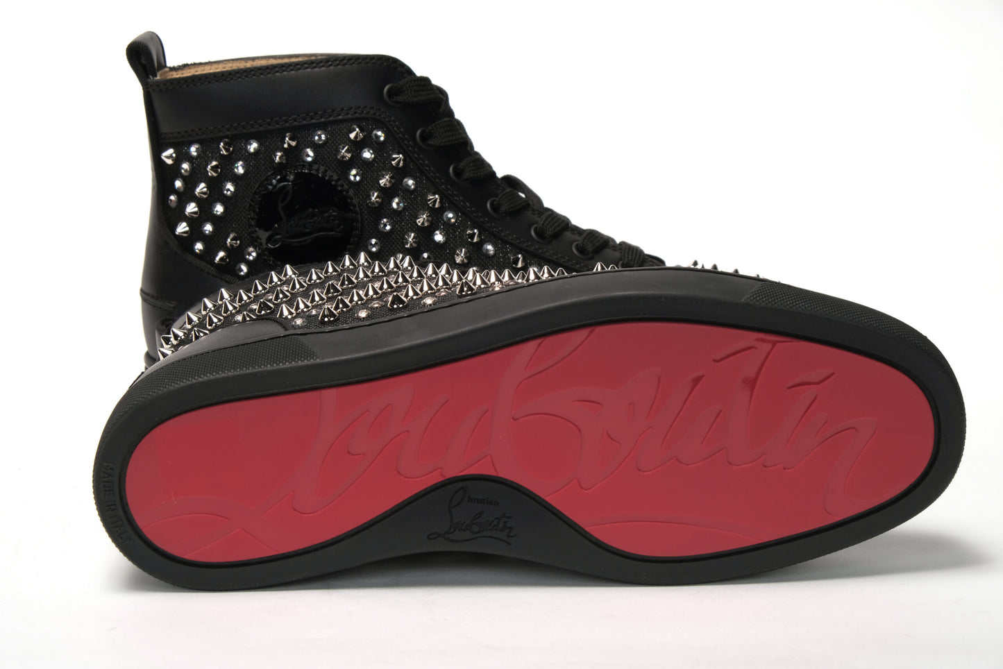 Black/Milady Version Happy Rui Spikes Flat Shoes