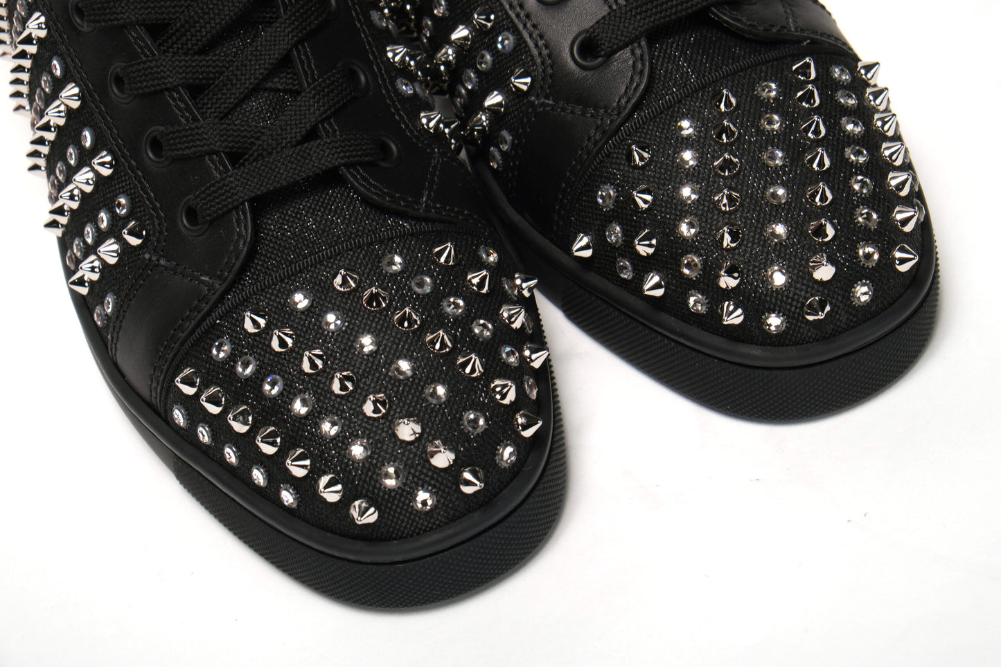 Black/Milady Version Happy Rui Spikes Flat Shoes