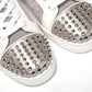 Multicolor Version Navy Lou Spikes Flat Shoes