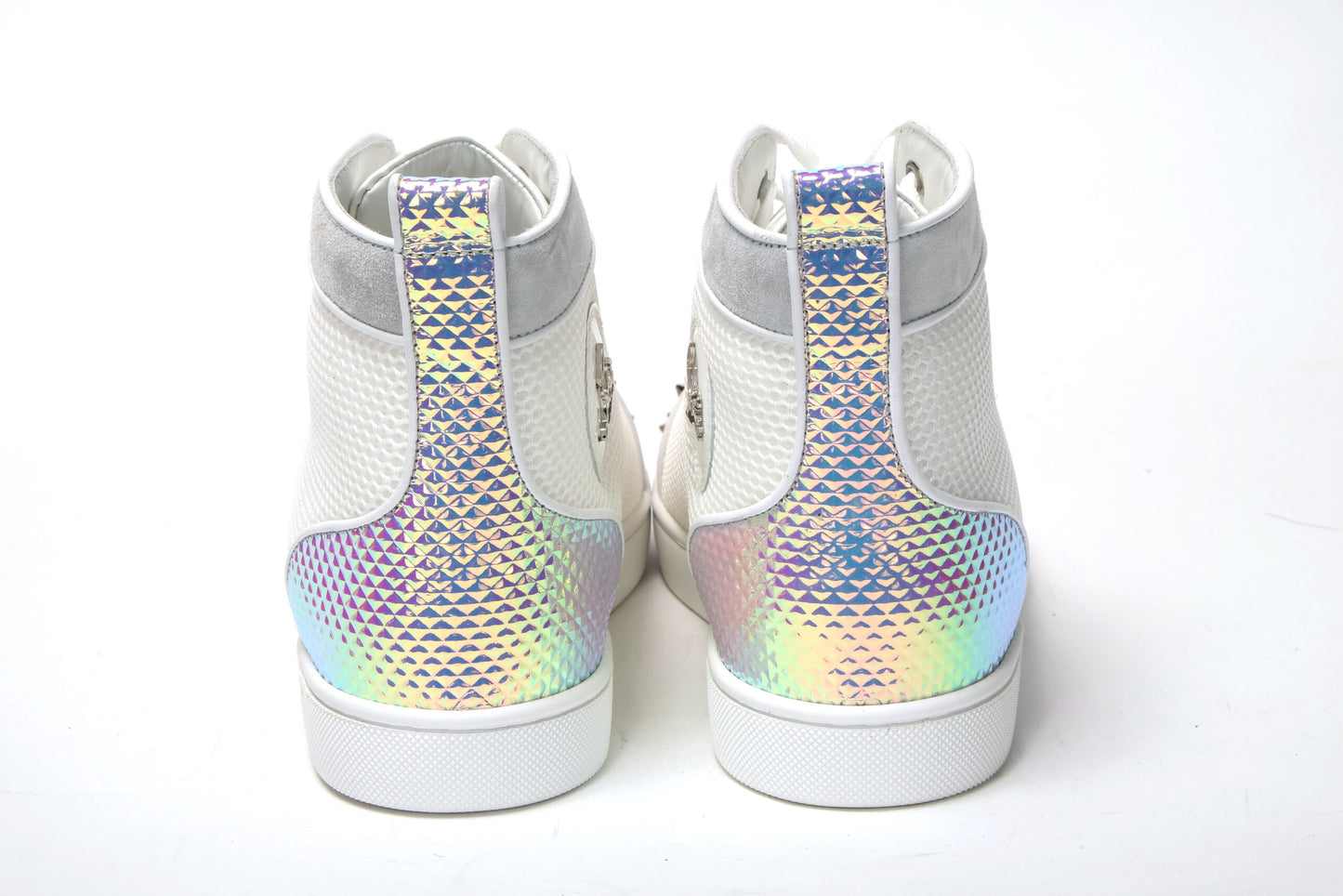 Bianco Version Lou Spikes Orlato Flat Shoes