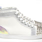 Bianco Version Lou Spikes Orlato Flat Shoes
