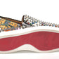 White/Multi Silver Rollerboat Flat Crepe Shoes