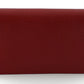 Elegant Red Leather Crossbody Shoulder Bag