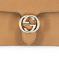Elegant Beige Shoulder Bag with GG Snap