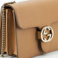 Elegant Beige Shoulder Bag with GG Snap