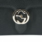 Elegant Black Leather Shoulder Bag
