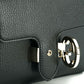 Elegant Black Calf Leather Shoulder Bag