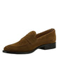 Elegant Tan Brown Suede Loafers for Men