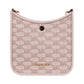 Briley Small Powder Blush Signature Canvas Messenger Crossbody Bag
