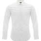Elegant Slim Fit White Cotton Shirt