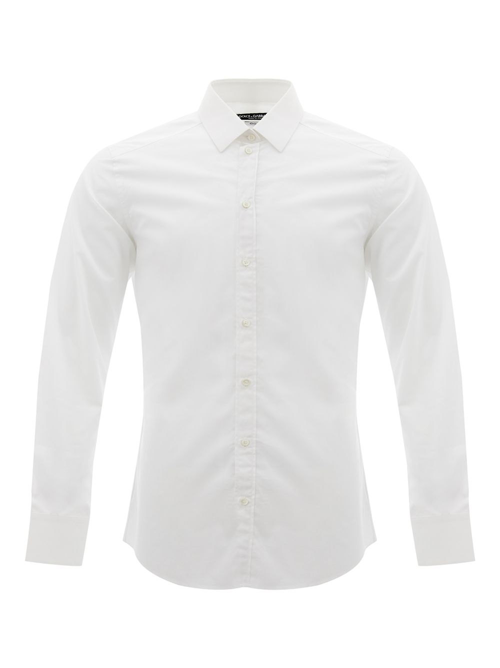 Elegant Slim Fit White Cotton Shirt