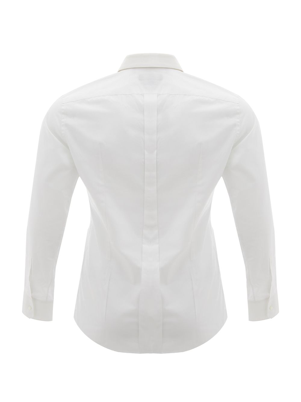 Elegant Slim Fit White Cotton Shirt