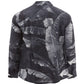 Elegant Linen Floral Print Shirt - Monochrome