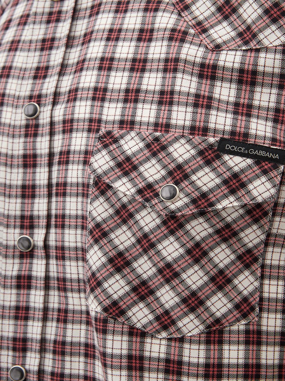 Elegant Slim Fit Checked Cotton Shirt