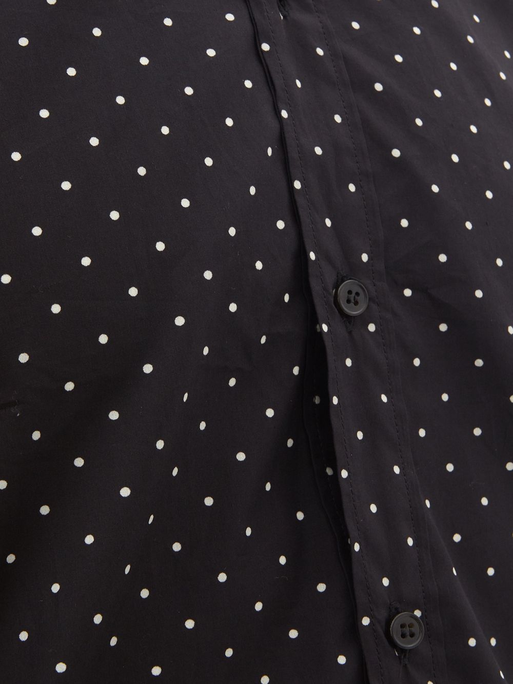 Polka Dot Cotton Slim Fit Shirt