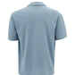 Elegant Light Blue Cotton V-Neck Shirt