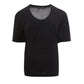 Elegant Black Wool T-Shirt - Chic Women's Top