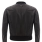 Elegant Black Leather Bomber Jacket
