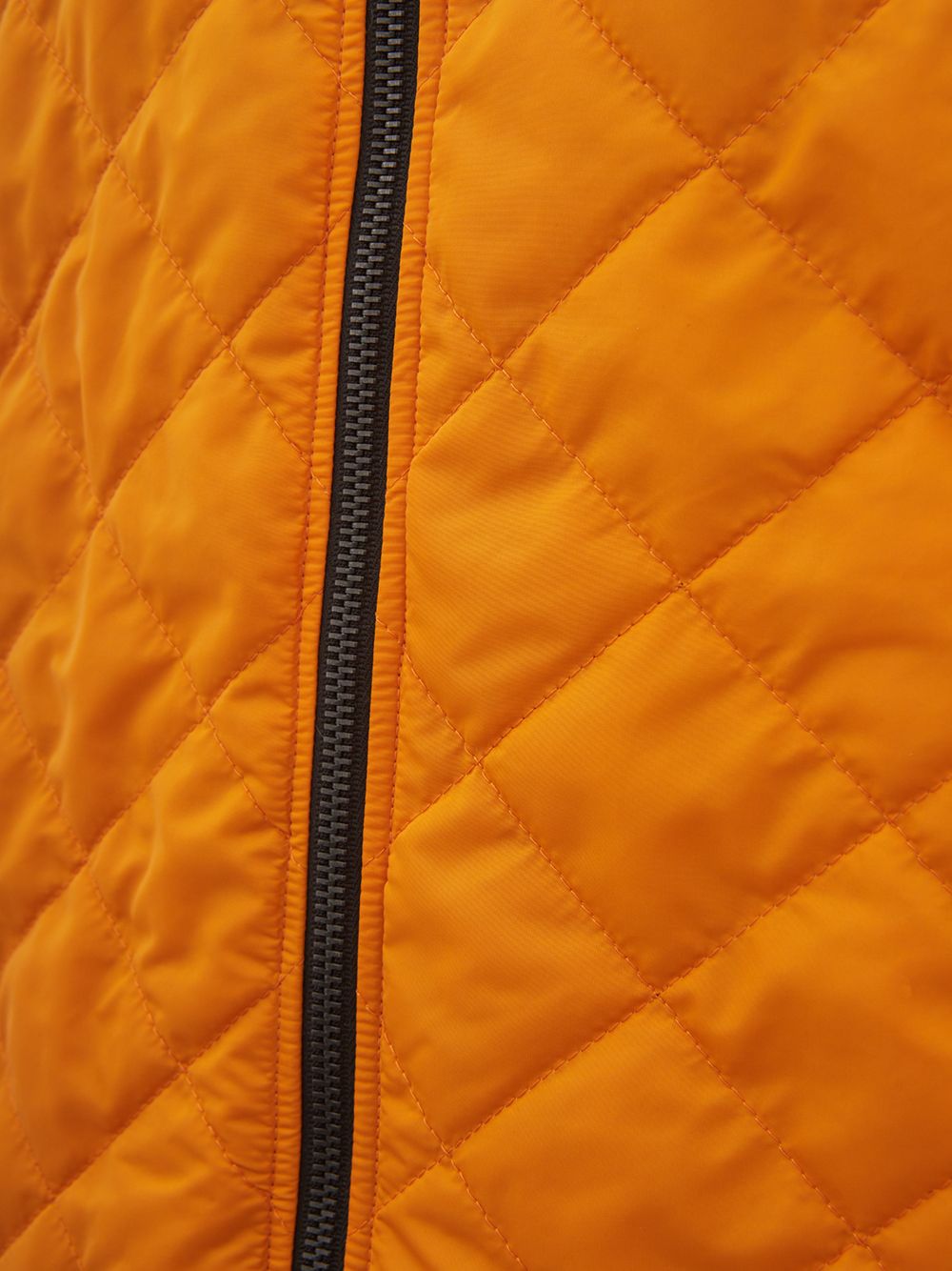 Quilted Orange Zip-Up Jacket