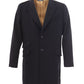 Elegant Blue Wool Mid-Length Coat