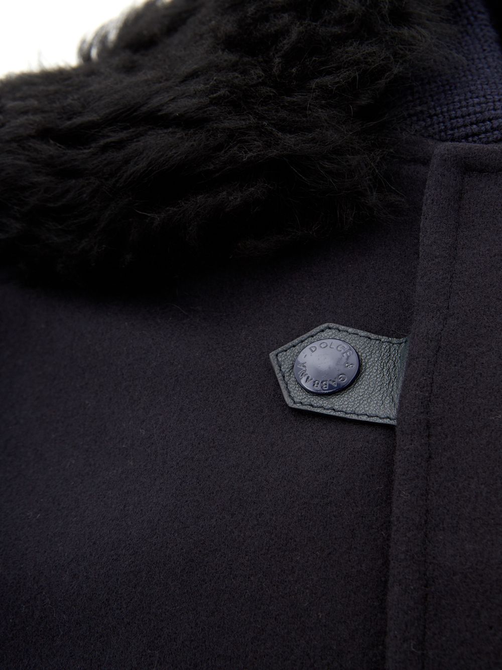 Elegant Wool Jacket with Fur Collar Detail