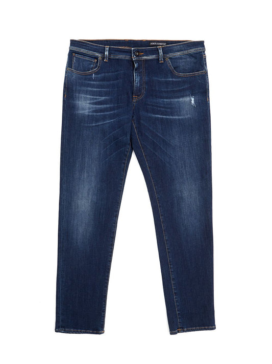 Elegant Regular Fit Blue Denim Jeans