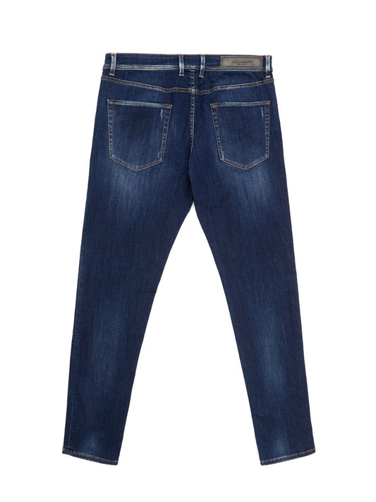 Elegant Regular Fit Blue Denim Jeans