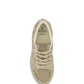 Sleek Grey Low Top Leather Sneakers