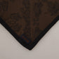 Brown Patterned Wrap Square Handkerchief Scarf