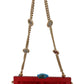 Opulent Red Fur VANDA Evening Clutch