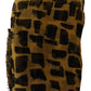 Yellow Patterned 100% Silk Wrap Shawl Scarf