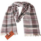 Elegant Multicolor Wool Scarf with Logo Embroidery