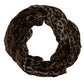 Elegant Leopard Print Modal-Cashmere Scarf