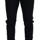 Black Wool Slim Formal Pants