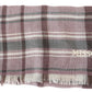 Elegant Multicolor Wool Scarf with Logo Embroidery