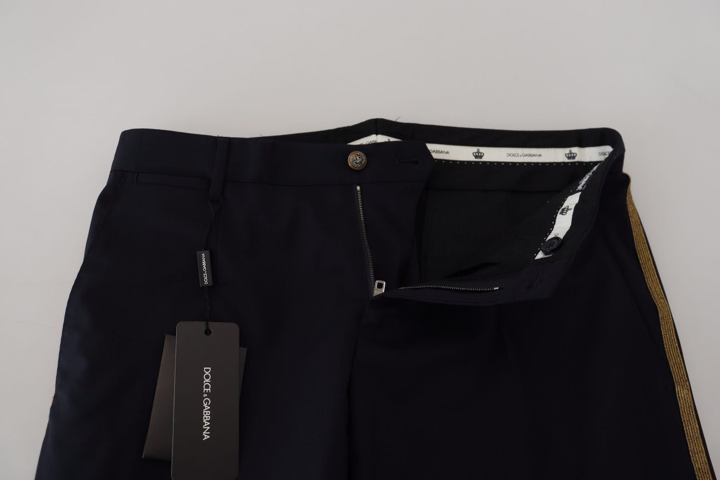 Black Wool Slim Formal Pants