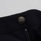 Black Wool Slim Formal Pants
