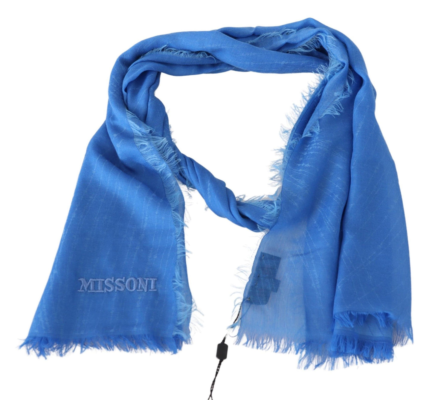 Elegant Cashmere Scarf in Signature Blue