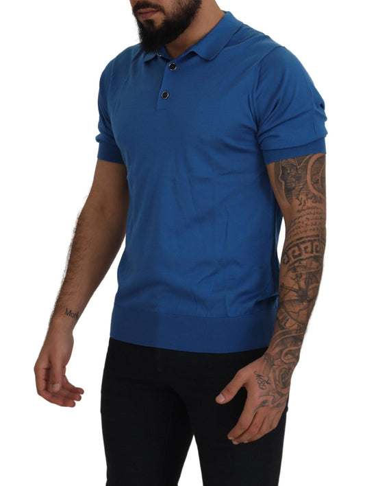 Elegant Silk Short Sleeve Polo T-Shirt